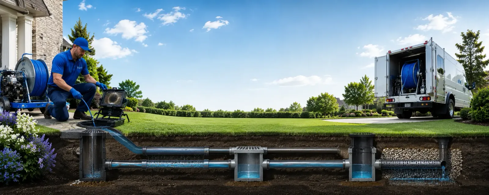 Outdoor drain cleaning information for Westbury, NY